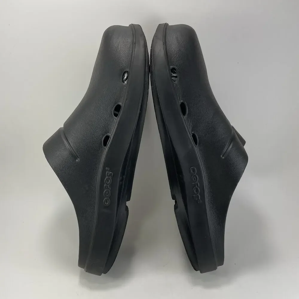 Oofos Ooclog Oocloog Recovery Mule Mens Size 13 Black Comfort Slip On Womens 15
